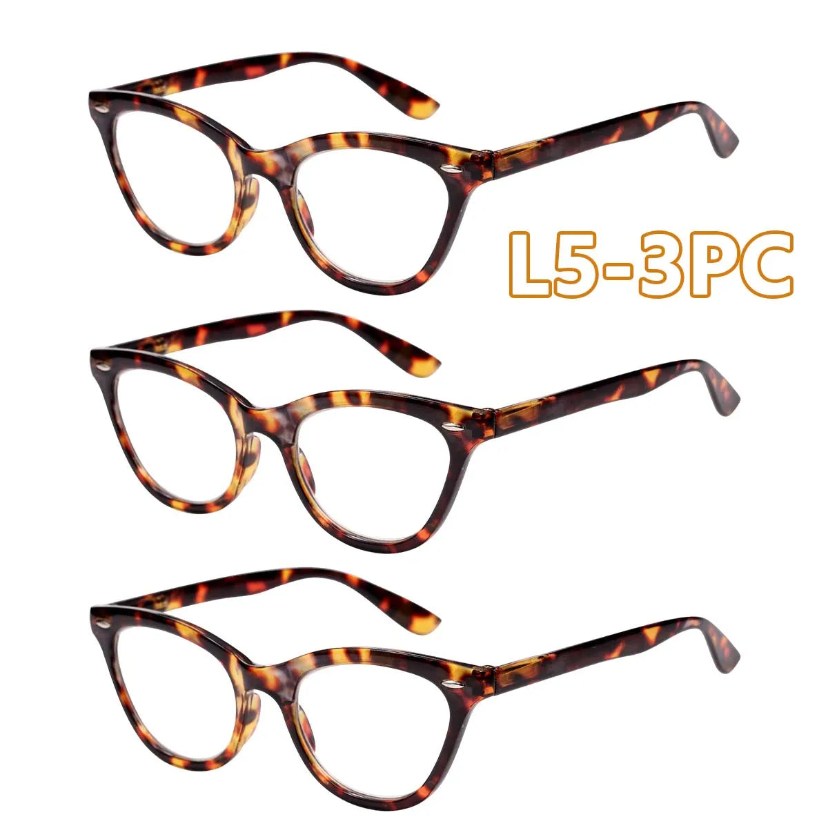 VOPHA Auto-Focus Reading Glasses – Anti-Blue Light Unisex Reading Glasses Qst 3PC-L5-Leopard