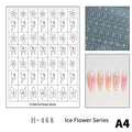 Hollow Out Nail Art Stickers – Tulip Butterfly Flower Nail Art Stickers Qme A4