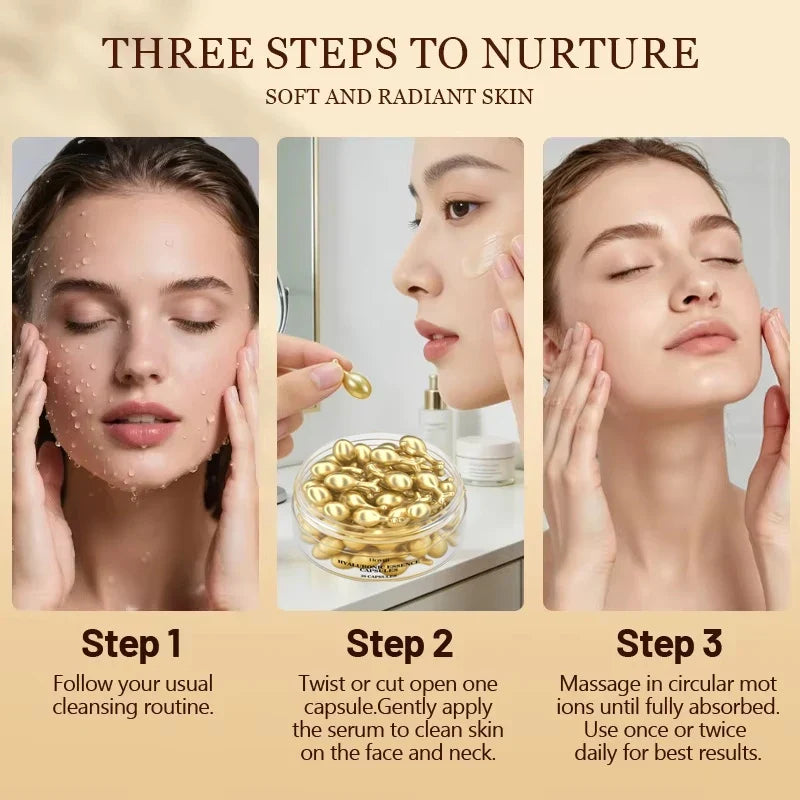 Collagen Face Serum Capsules – Firming, Brightening & Smoothing Face Serum Capsules Qme