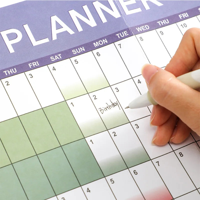 2026 Large Kawaii Wall Calendar To-Do List Planner – 7 Colors Wall Calendar Planner Qme
