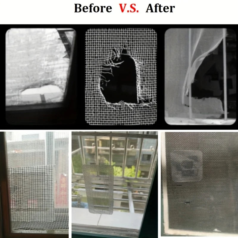 Window Screen Repair Tape – Adhesive Mesh Patch Roll Screen Repair Tape Qme