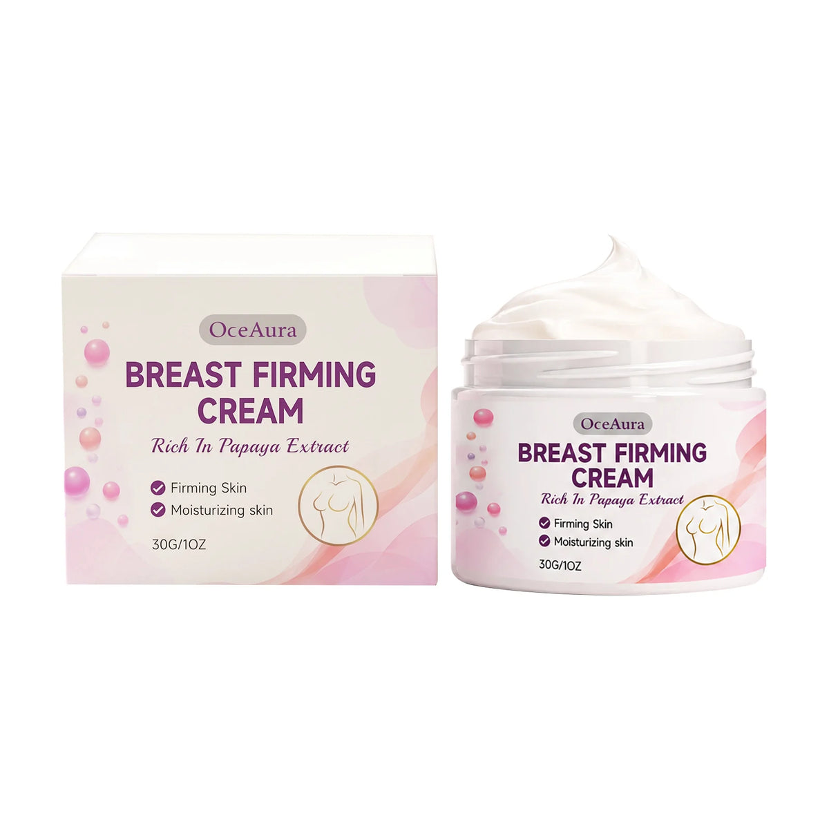 Papaya Extract Chest Firming & Moisturizing Massage Cream Body Firming Cream Qst