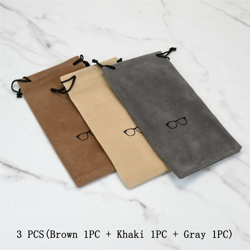 Soft Portable Glasses Case – Viscose Eyewear Pouch Bag Eyewear Pouch Case Qme 3 PCS