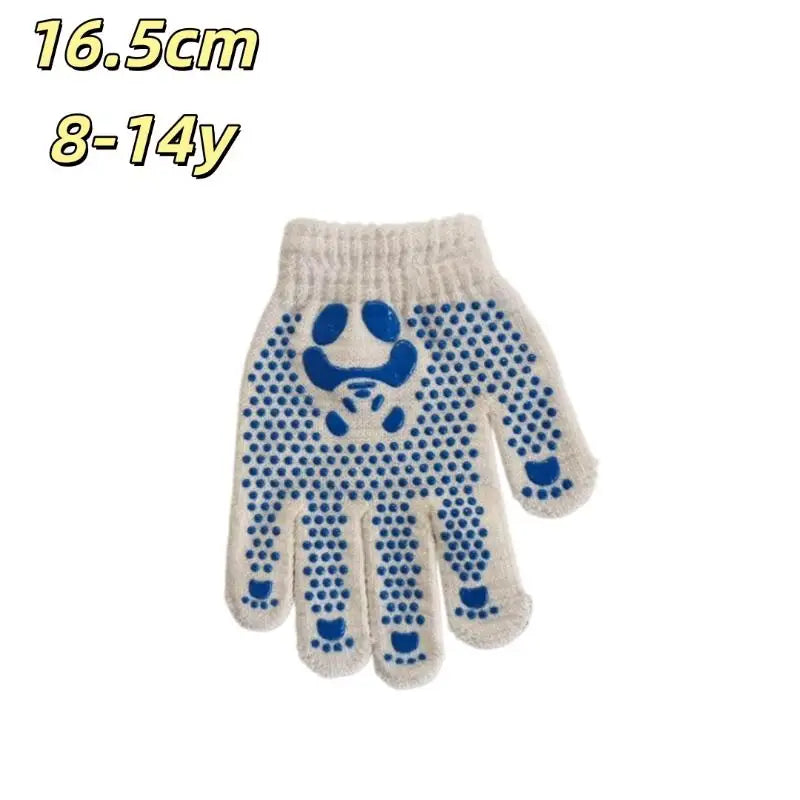Kids Non-Slip Knitted Gloves – Panda Grip Garden Mittens Kids Activity Gloves Qst A