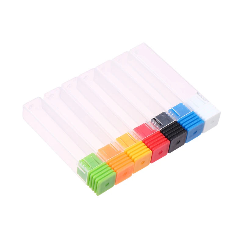 10pcs Clear Nail Drill Bit Storage Boxes – Square Organizer Set Nail Drill Bit Organizer Qst