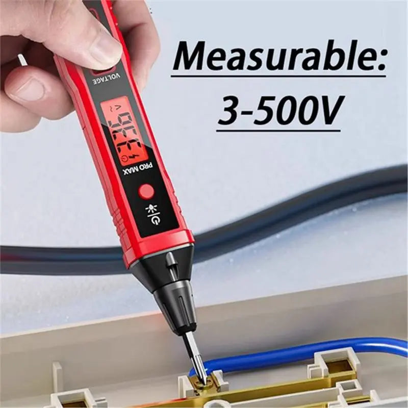 Intelligent Voltage Tester 3-500V | Sound & Light Alarm Voltage Tester Qme