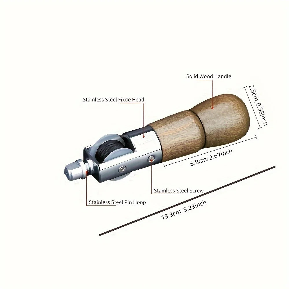 Leather Hand Sewing Cone Kit – Portable Manual Seamer Tool Leather Sewing Tool Qme