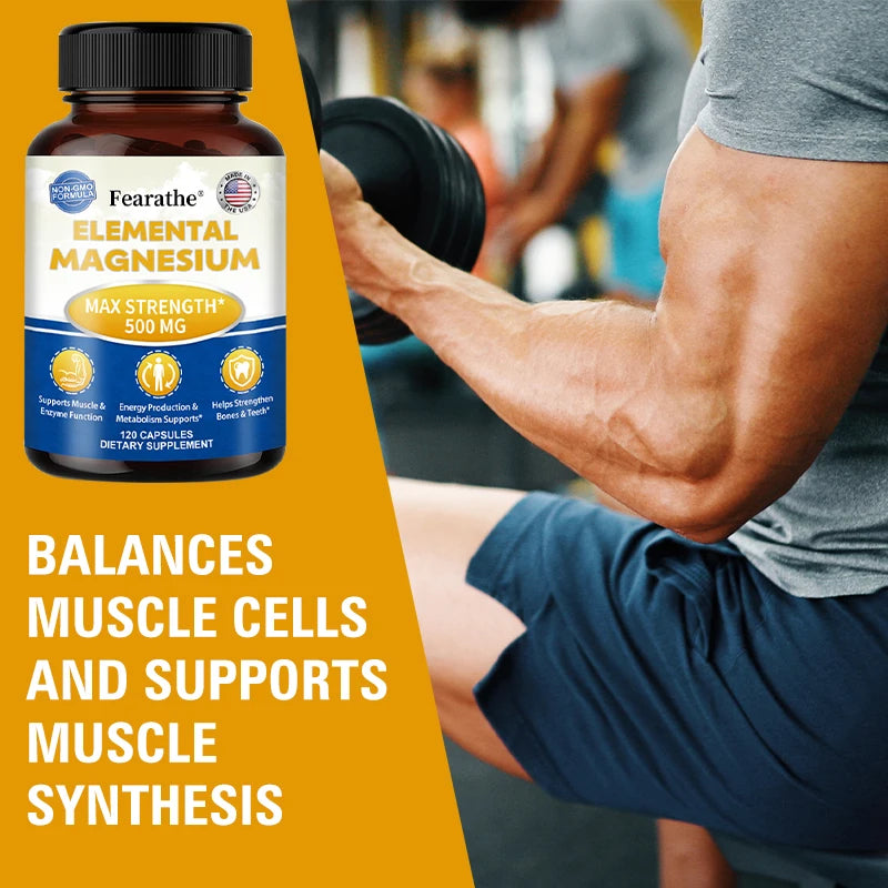 Magnesium Complex 500mg – High Absorption Bone & Muscle Support Magnesium Supplement Qst
