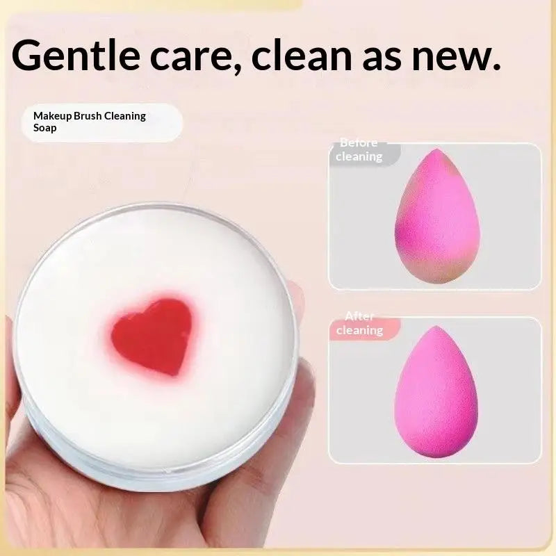 Portable Makeup Brush Cleaner Soap – Reusable Travel Bar Makeup Brush Cleaner Qme
