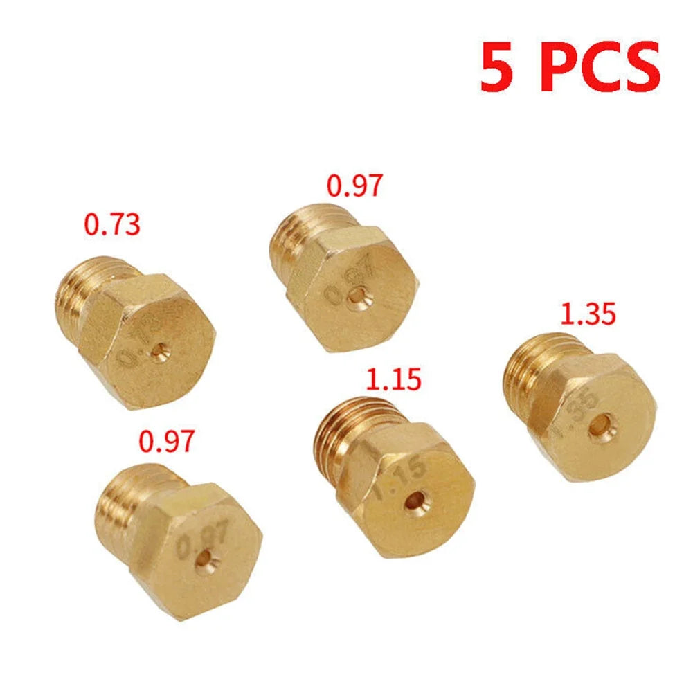 LPG Conversion Jet Nozzles Injectors M6 x 0.75 for Gas Hob Gas Hob Conversion Kit Qme
