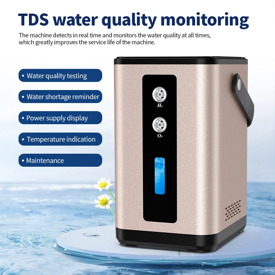 Suyzeko 450ml Hydrogen Oxygen Inhalation Machine H2 Generator Hydrogen Inhalation Machine Qst