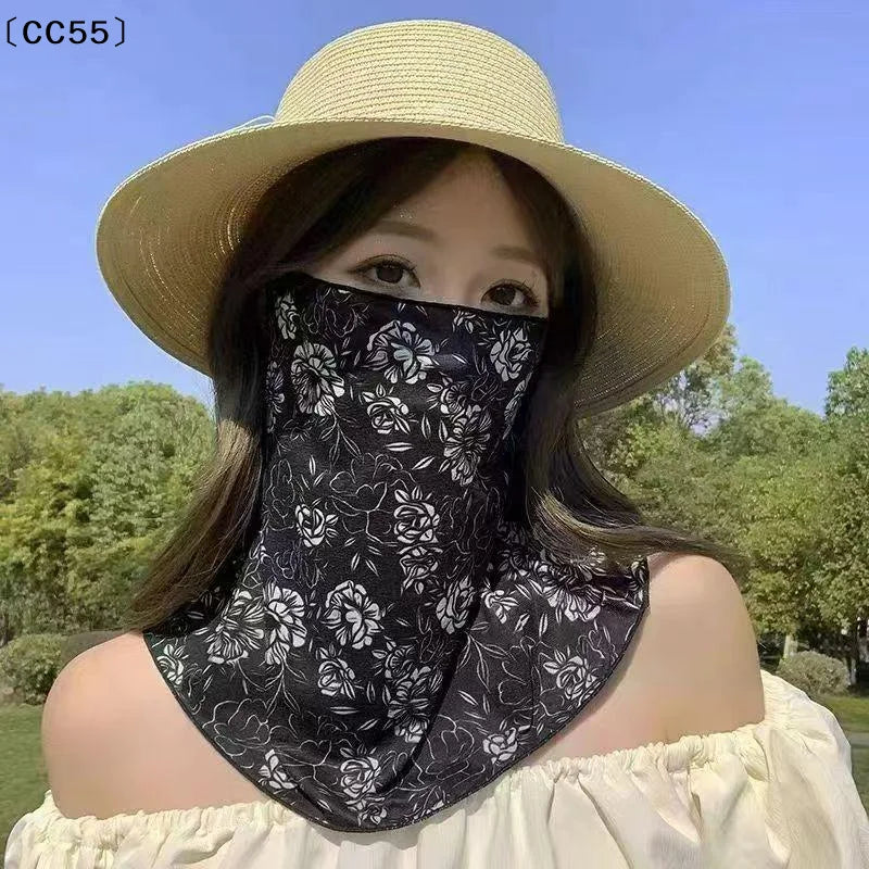 Women's UV Sun Protection Neck Scarf & Face Cover Sun Protection Scarf Qst