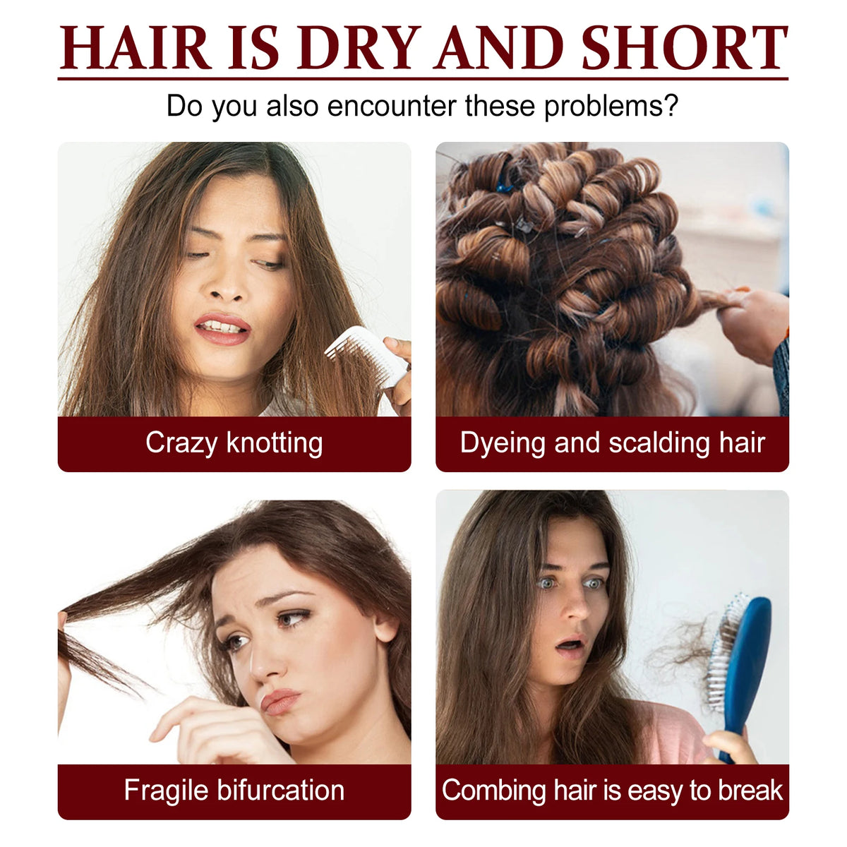 Eelhoe Keratin Leave-In Conditioner – Anti-Frizz Hair Mask Leave-In Hair Conditioner Qst