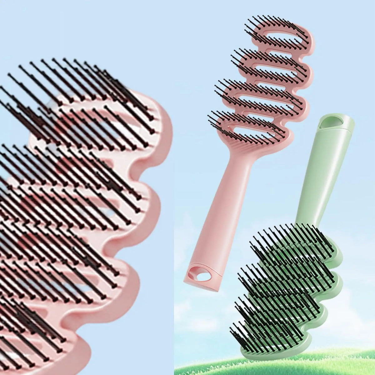 Wet Hair Brush Scalp Comb – Daily Styling & Grooming Tool Wet Hair Brush Qme