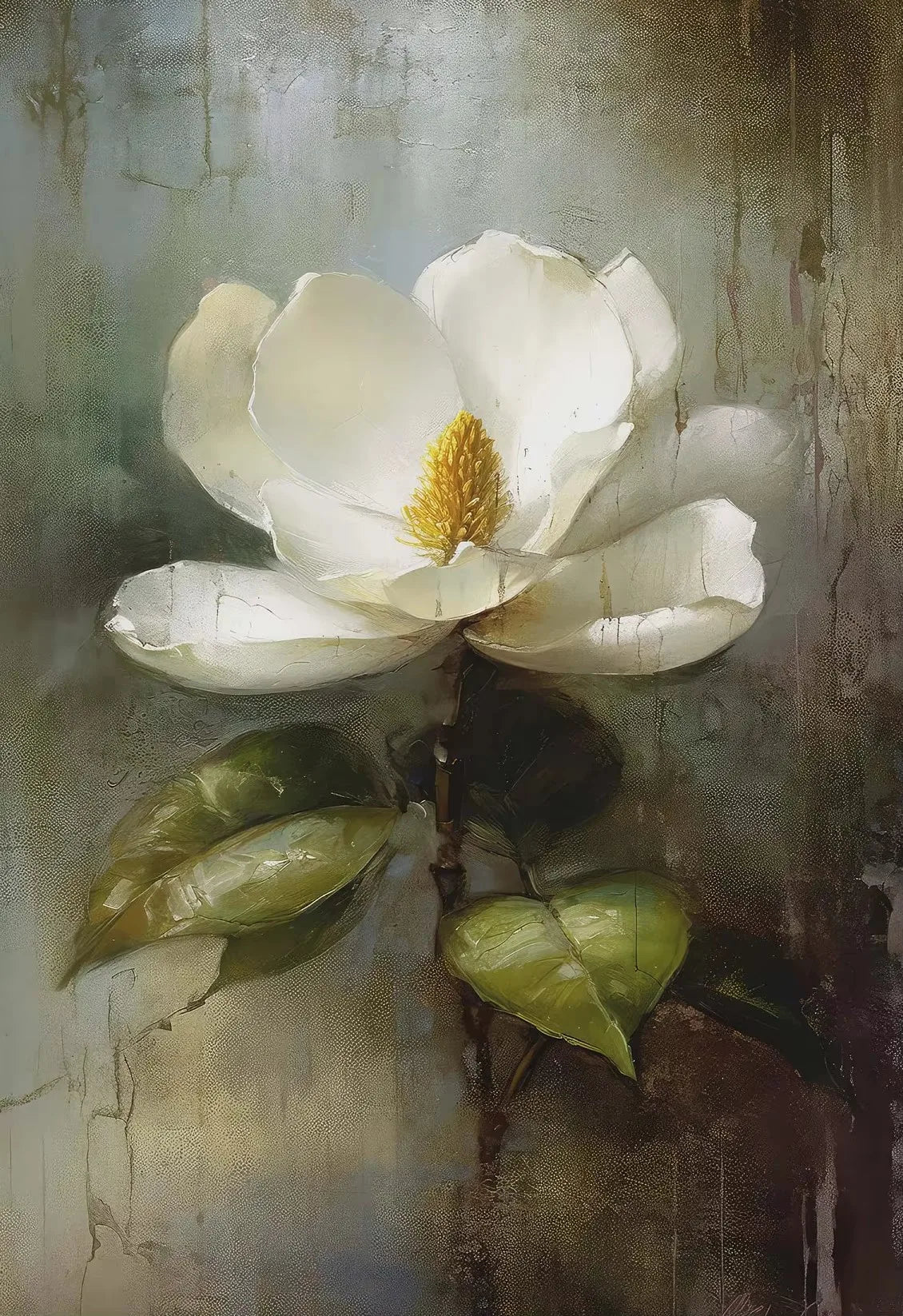 Floral Canvas Art Print – Lily & Clove Bouquet Wall Decor