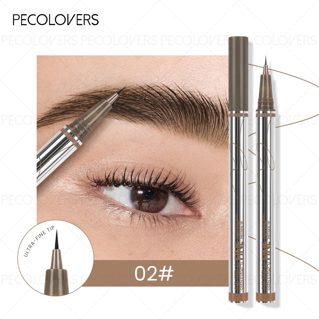 Waterproof Liquid Eyebrow Pencil – Black, Gray & Brown Brow Pen Liquid Eyebrow Pencil Qme 02