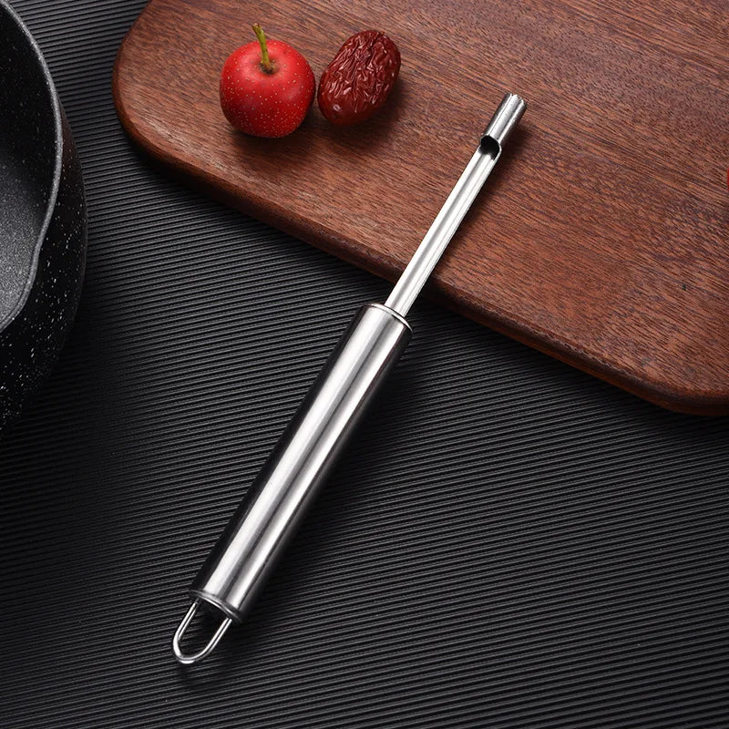 Stainless Steel Apple & Pear Corer – Fruit Seed Remover Fruit Corer Tool Qme XS-0.8cm