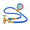 R134A Car AC Refrigerant Recharge Hose with Pressure Gauge AC Recharge Hose Kit Qme 1 set R134A Gauge
