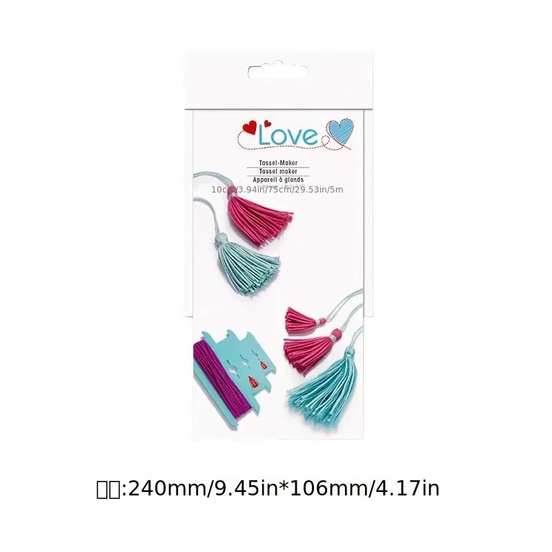 Tassel Maker Tool – DIY Yarn Tassel & Hand-Weaving Kit DIY Tassel Making Tool Qme