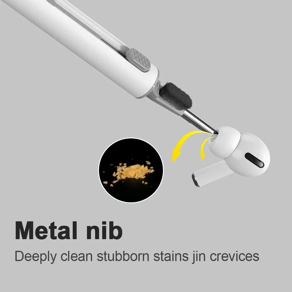 3-in-1 Earphone Cleaning Pen for AirPods & Wireless Earbuds Earphone Cleaning Tool Qst