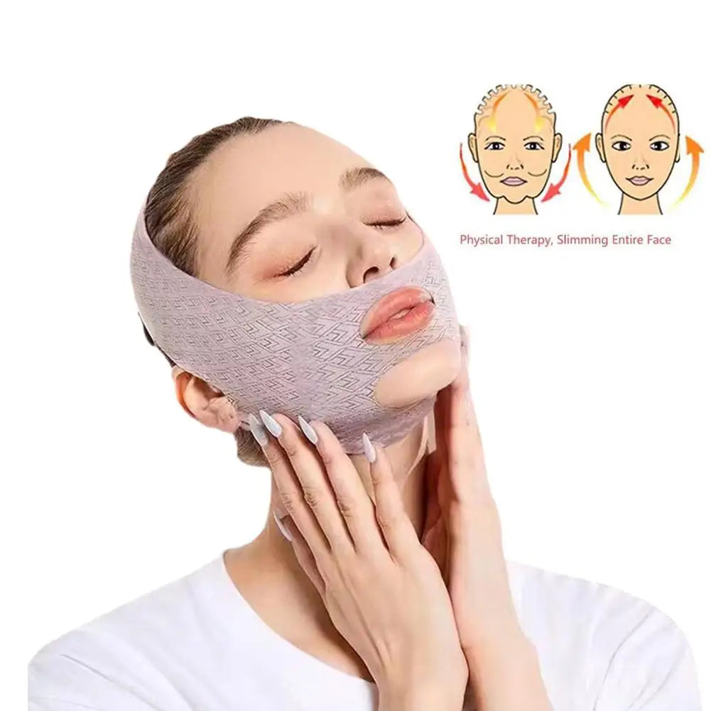 V Line Chin Lifting Mask Face Slimming Bandage Shaper Face Slimming Mask Qme 1pc China