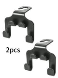 Car Rear Seat Phone Holder Hook & Storage Organizer – 2 Pack Car Storage Organizer Qme black