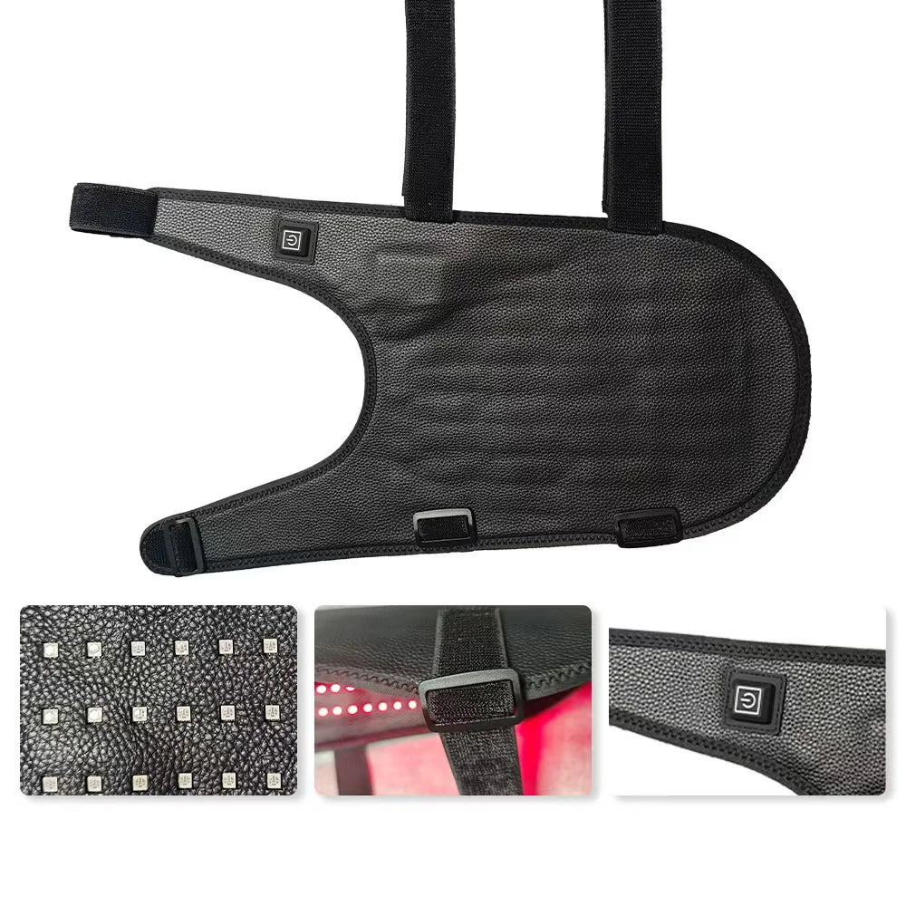 Pet Red Light Therapy Belt – 128 LED 660nm & 808nm for Dogs Pet Light Therapy Belt Qst