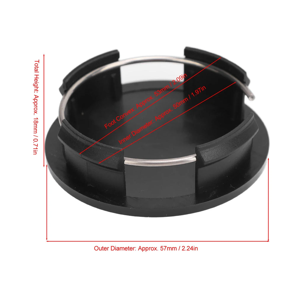 Universal Car Wheel Center Caps Metal Clamps 4-Pack Wheel Center Caps Qme