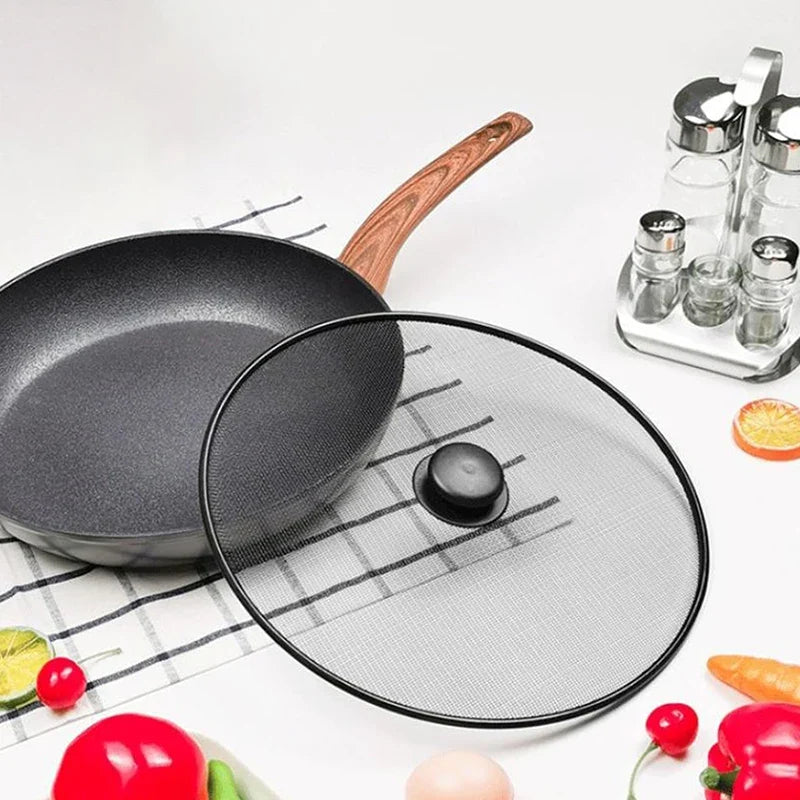 Fine Mesh Splatter Screen Guard Lid for Frying Pans | Qme Splatter Screen Qme
