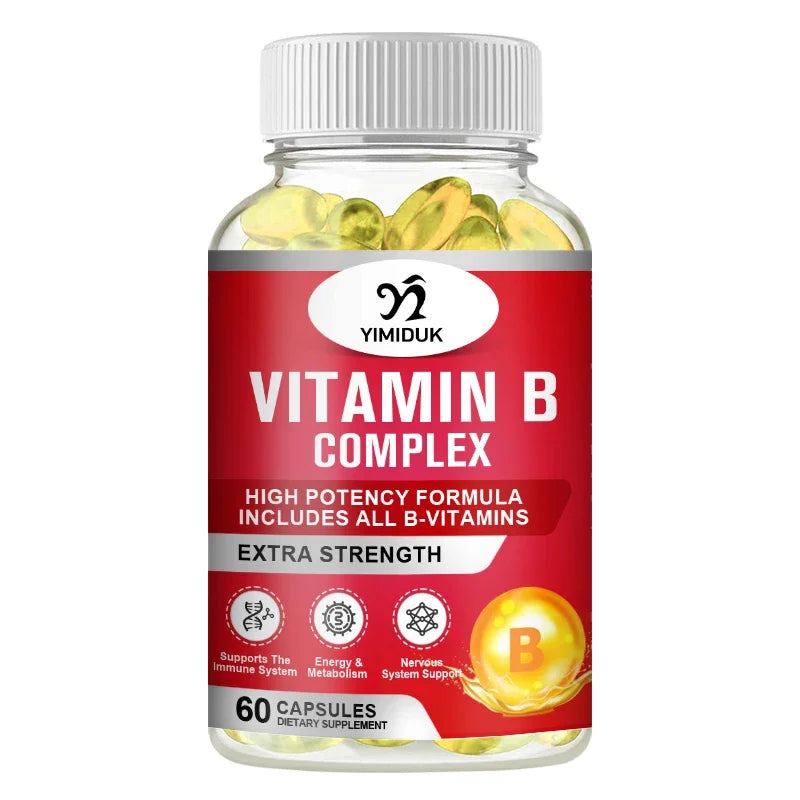 Vitamin B Complex – B12, Biotin, Folate & Niacin | Yimiduk Vitamin B Supplement Qst 60 PCS