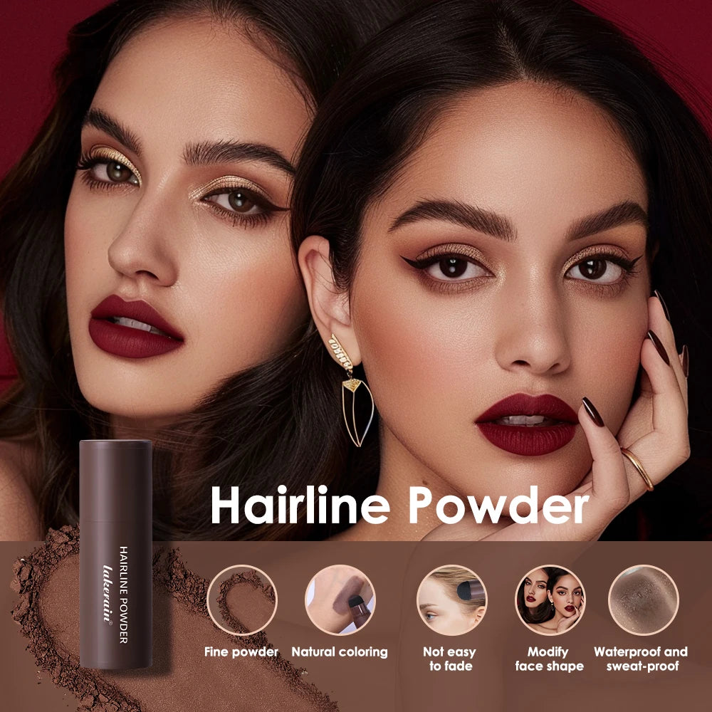 Waterproof Hairline Shadow Powder – Root & Brow Cover Stick Hairline Cover Powder Qst
