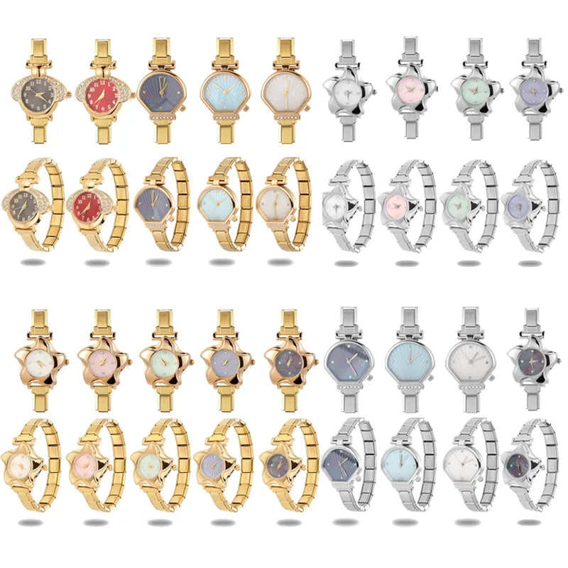 Ocean Seashell Starfish Stainless Steel Bracelet | 40 Colors Fashion Bracelet Qme