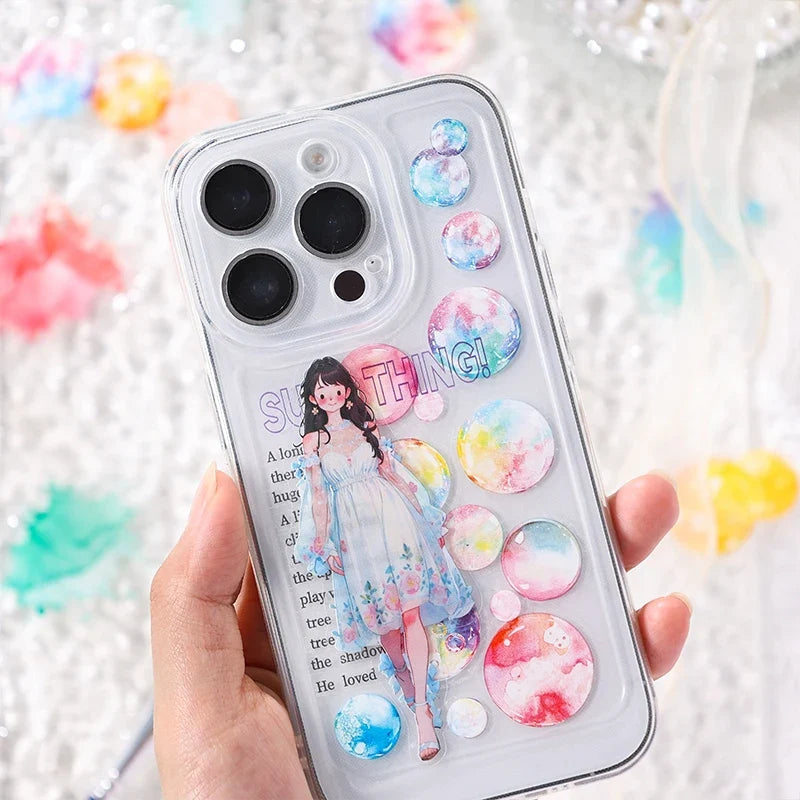 Kawaii Bubble Stickers – Scrapbooking & Junk Journal Supplies Decorative Craft Stickers Qme