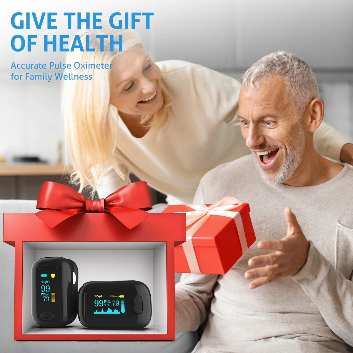 KTS C5AO Fingertip Pulse Oximeter – SpO2, Pulse Rate & PI Monitor Fingertip Pulse Oximeter Qst 1pc