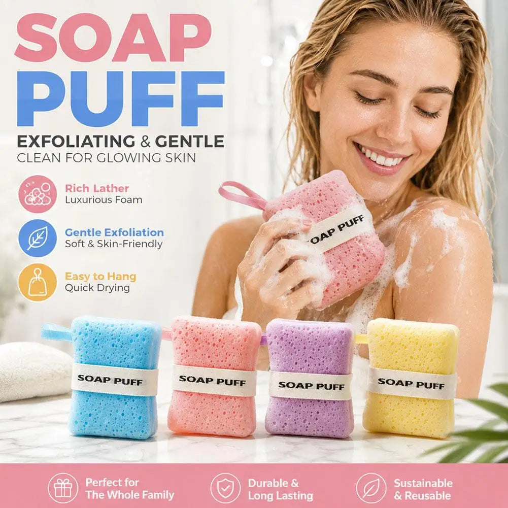 Mesh Soap Saver Bag – Hangable Bar Soap Pouch, 4 Colors Soap Saver Bag Qme