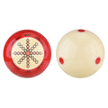 Resin Billiard Training Cue Ball Set – Red & White Pool Practice Billiard Training Ball Qme 1 Pair