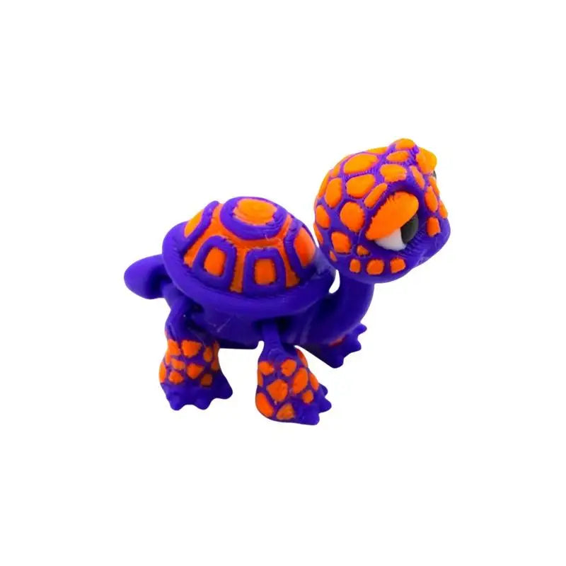 3D Printed Articulated Turtle Figure – Cartoon Animal Desk Toy Animal Figure Toy Qst StyleD