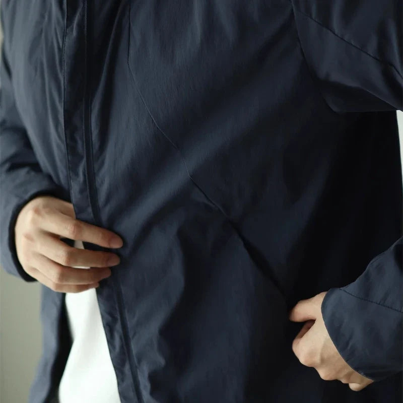 Men's Lightweight Stand-Up Collar Business Jacket Men's Business Jacket Qme