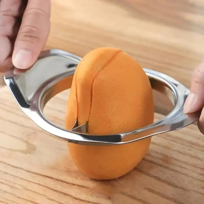 Stainless Steel Mango Cutter, Slicer & Core Remover Tool Mango Slicer Tool Qme