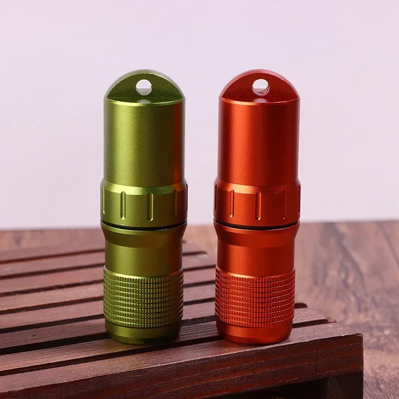 Waterproof Aluminum Pill Case – Airtight EDC Capsule Container EDC Capsule Case Qme