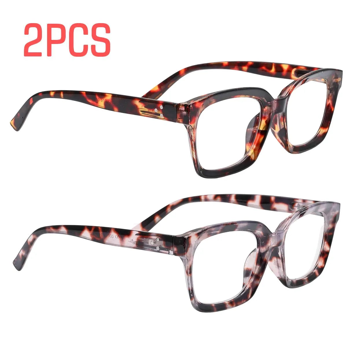 VOPHA Autofocus Reading Glasses – HD Clear Lenses, Unisex 1-4 Pack Reading Glasses Qst 2pc-L29
