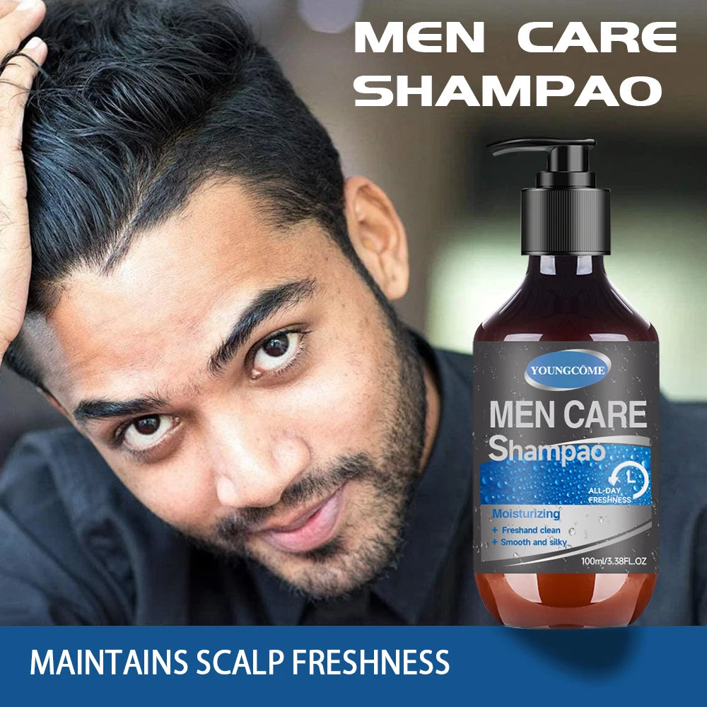 YOUNGCOME Men's Botanical Shampoo – Dandruff & Hair Fall Control Men's Hair Shampoo Qst
