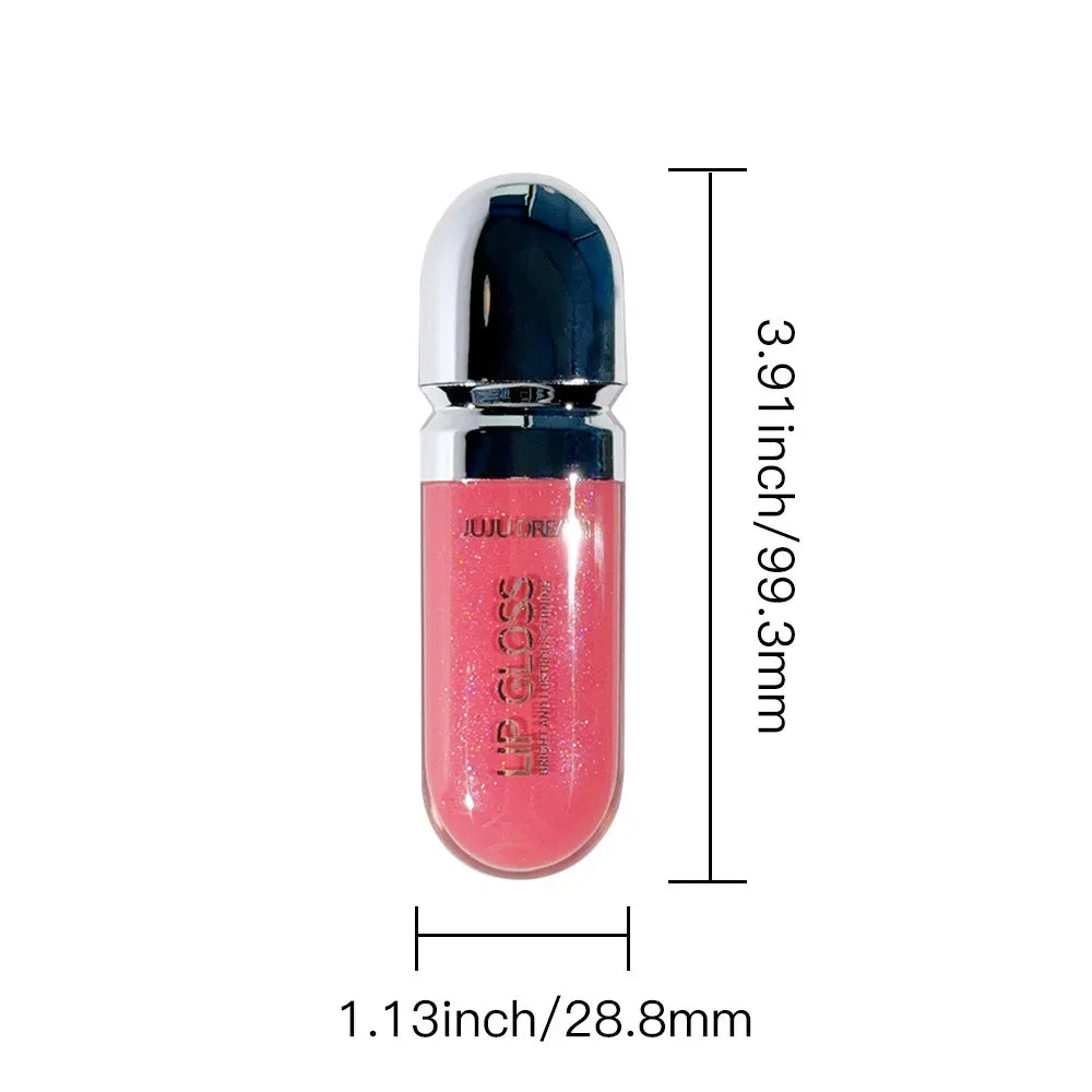 JUJU DREAM Mirror Lip Gloss – Moisturizing Glassy Glaze Tint Mirror Lip Gloss Qme