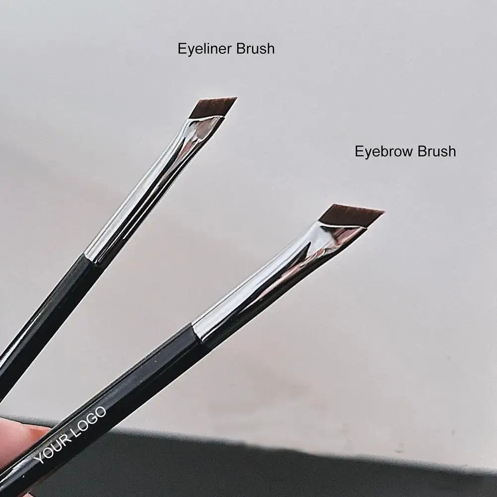 Ultra Thin Blade Eyeliner & Eyebrow Brush – Fine Angle Flat Eyeliner Brush Qme