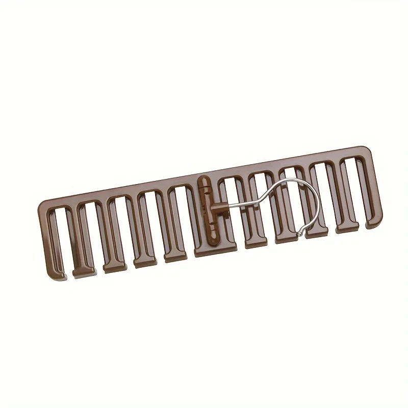 10-Hole Belt Rack Tie & Scarf Hanger – Large Capacity Organizer Wardrobe Accessory Hanger Qme