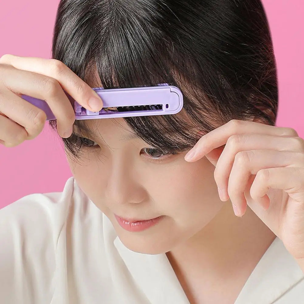 Portable Bang Trimmer Hairdressing Comb – Stainless Steel Hair Comb Trimmer Qme