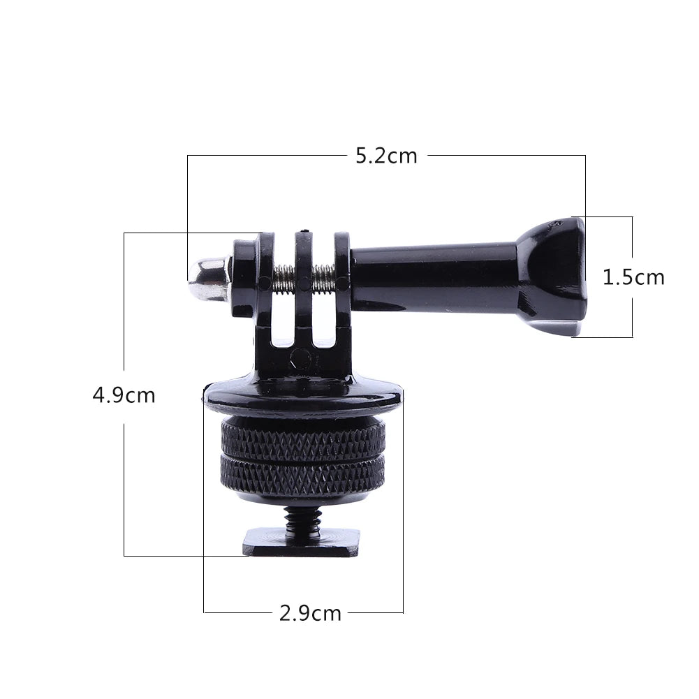 GoPro Hero 2/3/3+/4 Hot Shoe & 1/4" Tripod Mount Adapter Set Camera Mount Adapter Qst