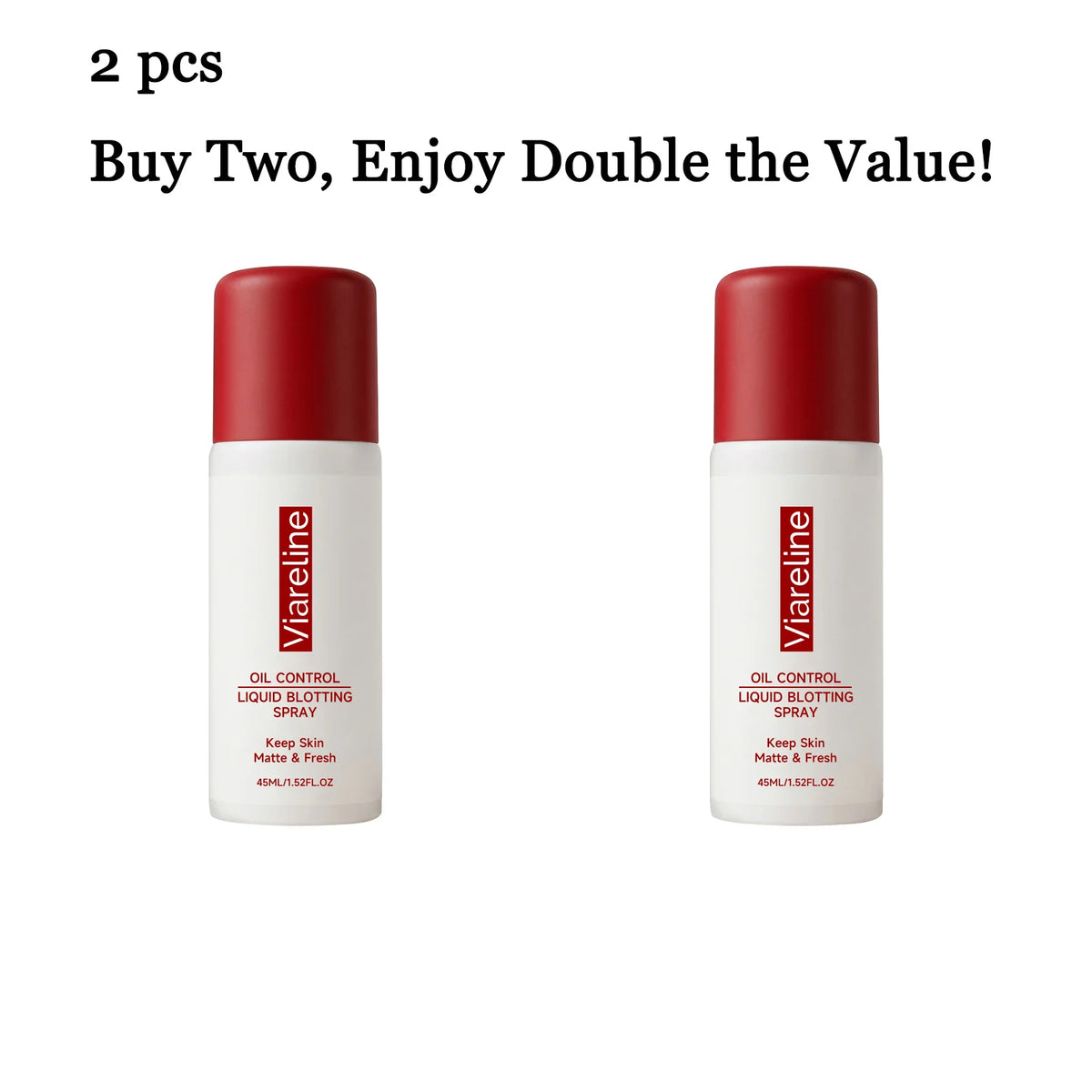 VIARELINE 45ml Matte Makeup Setting Spray – Oil Control Makeup Setting Spray Qst 2 pcs