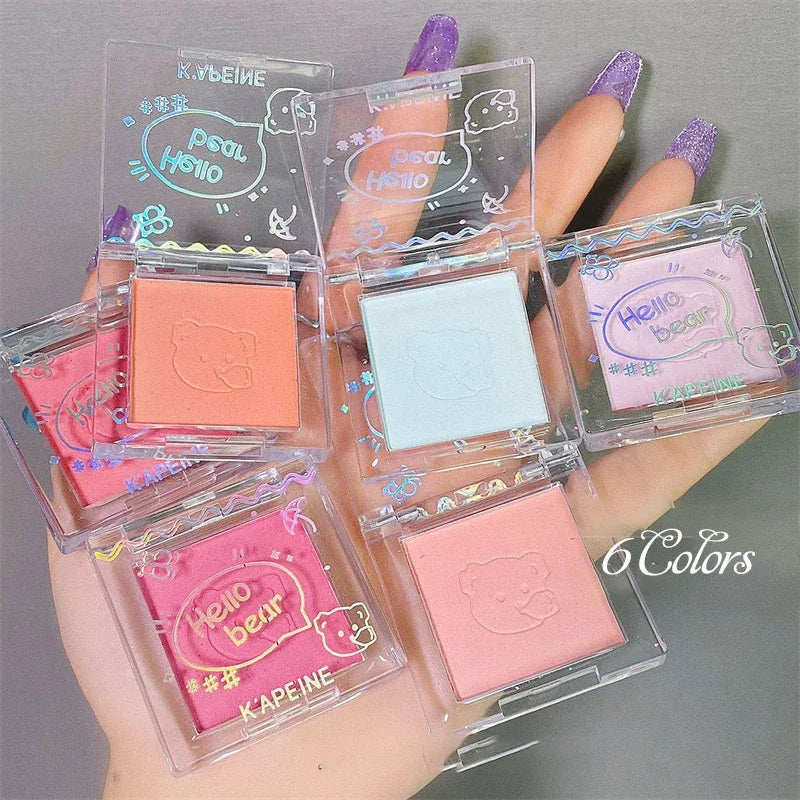 Matte Blush & Contour Powder Palette – 6 Shades | Qme Blush Contour Palette Qme