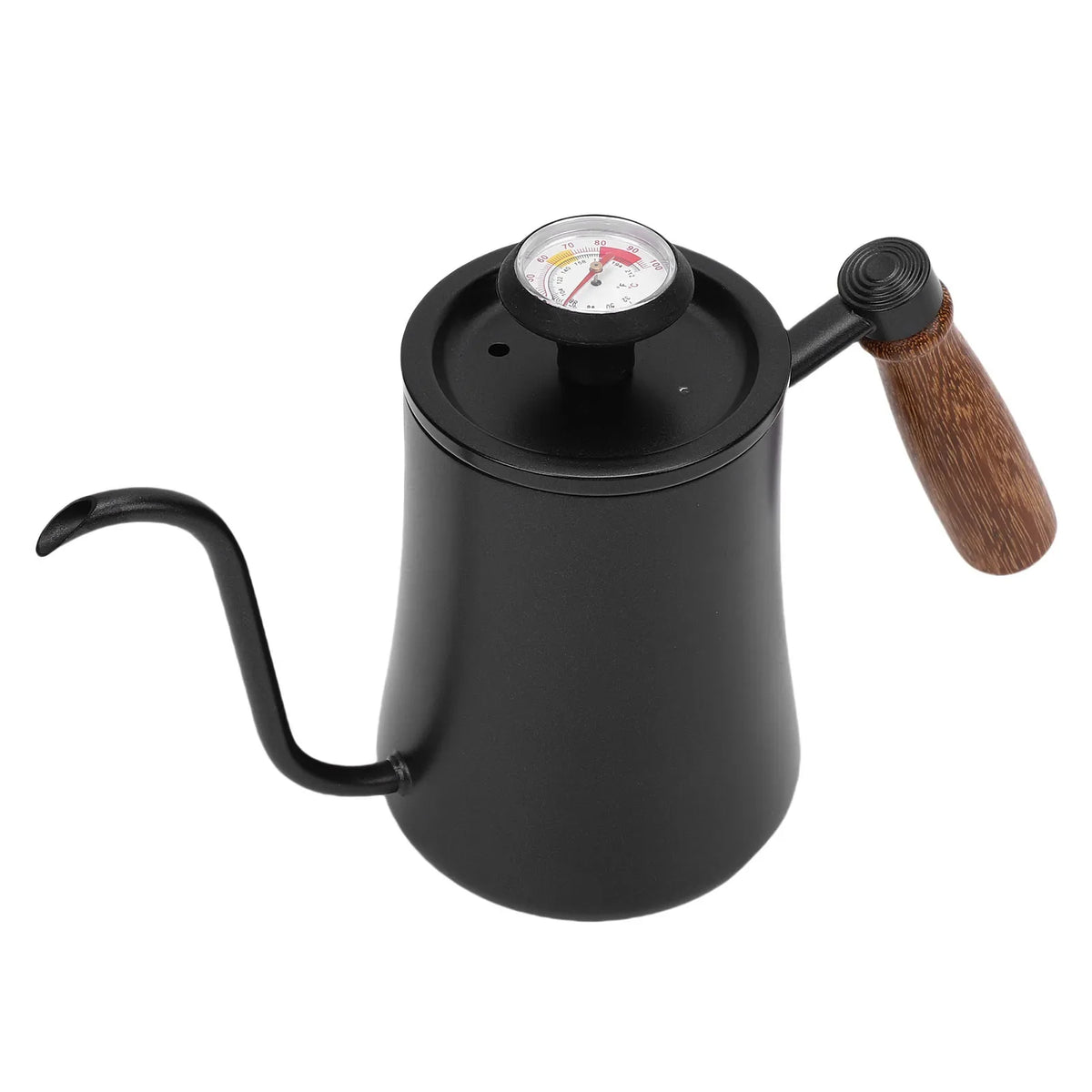 Gooseneck Pour Over Kettle with Thermometer | 304 Stainless Steel Gooseneck Pour Over Kettle Qme